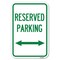 Signmission Reserved Parking Arrow Pointing Left an Heavy-Gauge Aluminum Sign, 12" x 18", A-1218-23160 A-1218-23160 - alternate 1